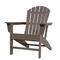 38" Brown Resin Indoor Outdoor Adirondack Chair
